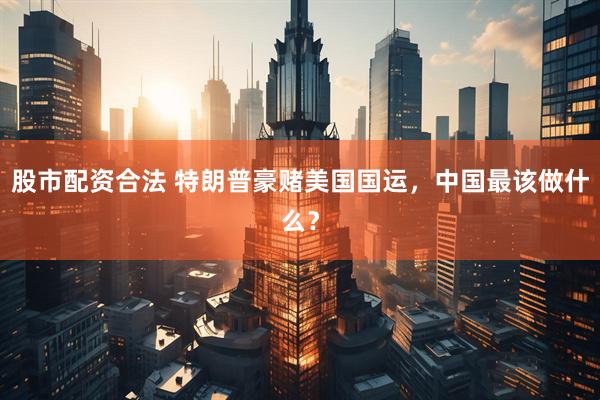 股市配资合法 特朗普豪赌美国国运，中国最该做什么？