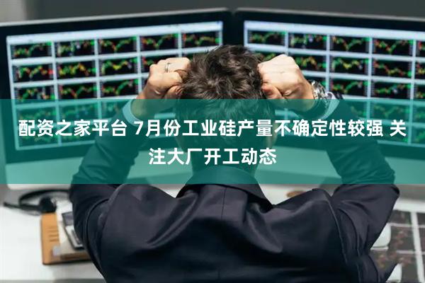 配资之家平台 7月份工业硅产量不确定性较强 关注大厂开工动态